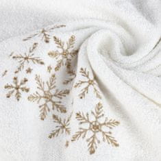 ModernHome Vianočný uterák SANTA/16 50x90 biely