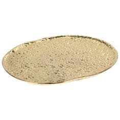 ModernHome Zlatý tanier Glamour 29x26 cm