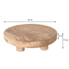 ModernHome Podložka z teakového dreva 30 cm