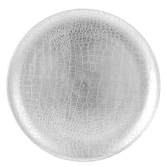 ModernHome Ozdobný strieborný tanier 33 cm