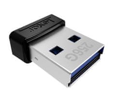 LEXAR flash disk 256GB - JumpDrive S47 USB 3.1, čierne plastové púzdro, (čítanie: až 250MB/s)