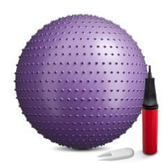 Hs Hop-Sport Gymnastická lopta s výčnelkami 65cm fialová