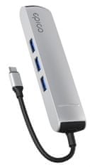 EPICO 6v1 Slim húb 8K s USB-C konektorom 9915112100069 - strieborný