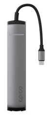 EPICO 6v1 Slim húb 8K s USB-C konektorom 9915112100070 - vesmírne šedý