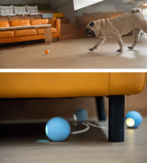 BOT  Mini lopta Interaktívna lopta pre psov modrá SE 56 mm
