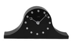 JVD Drevené stolové hodiny napoleónky HC202.1 čierne, 28cm 