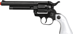 Alltoys Kovbojský revolver kovový čierny 12 rán
