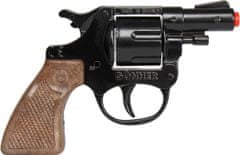 Gonher Policajné revolver kovový čierny 8 rán