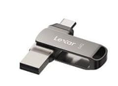 LEXAR flash disk 64GB - JumpDrive D400 Dual USB-C & USB-A 3.1 (čítanie až 130MB/s)