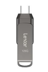 LEXAR flash disk 128GB - JumpDrive D400 Dual USB-C & USB-A 3.1 (čítanie až 130MB/s)