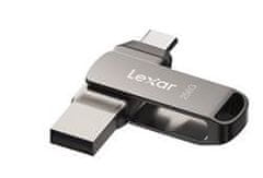 LEXAR flash disk 256GB - JumpDrive D400 Dual USB-C & USB-A 3.1 (čítanie až 130MB/s)