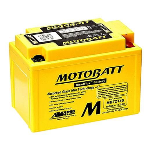 MOTOBATT Batéria MBTZ14S 11,2 Ah, 12 V, 4 vývody