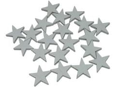 STREFA Dekorácia STARS 3cm biela (20 ks)