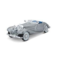 Maisto - 1936 Mercedes-Benz 500 K Typ Specialroadster, metal šedá, 1:18