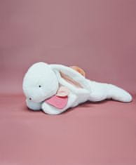 Doudou Plyšový králik s tmavo ružovou brmbolcom 80 cm