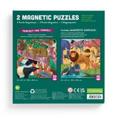 Mudpuppy Magnetické puzzle Safari a džungľa 2x20 dielikov