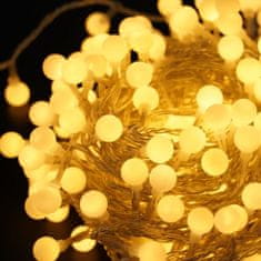 Modee Lighting LED vianočná reťaz 100 LED 10m teplá
