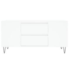 Vidaxl Konferenčný stolík biely 102x44,5x50 cm kompozitné drevo