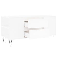 Vidaxl Konferenčný stolík biely 102x44,5x50 cm kompozitné drevo