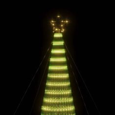 Vidaxl Vianočný stromček svetelný kužeľ 1544 LED teplý biely 500 cm