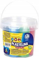 Astra Plastelína v nelepivom vedierku 6 farieb
