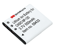 BRAUN Batéria CASIO NP-120 (BDP-CNP120, 550 mAh)