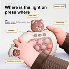 Interaktívna senzorická herná konzola pre prsty pre deti, zlepšuje koordináciu a kreativitu, svietiace luminescentné tlačidlá, hra uvoľňuje stres, ideálne na narodeninové darčeky, FastFingers