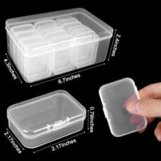 Northix 12 malých úložných boxov - plastové 