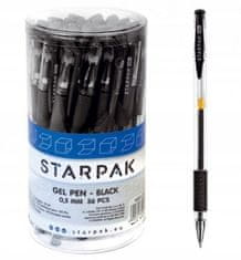 BTS Čierne gélové pero so zátkou 0,7 mm