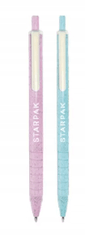 BTS Automatické školské modré guľôčkové pero Marble