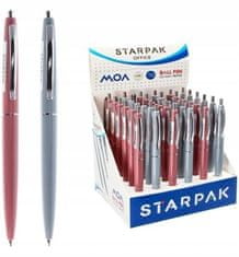 STARPAK Automatické školské modré guľôčkové pero StarPak