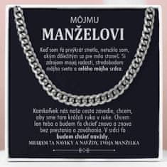 Lovilion Pánsky náhrdelník s klasickou kubánskou retiazkou - Môjmu manželovi - darček na Valentína pre priateľa | LEVI