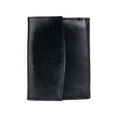 VegaLM UNISEX kožená peňaženka s vysokou výbavou v čiernej farbe