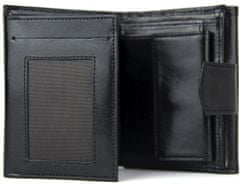 VegaLM UNISEX kožená peňaženka s vysokou výbavou v čiernej farbe