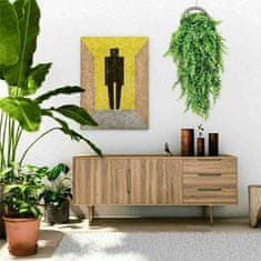HOME & MARKER® Závesná umelá dekoratívna rastlina papradia (1 ks rastlina, dĺžka 80 cm) | FERNY