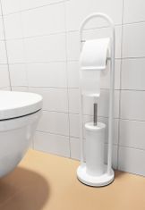 Alpina Držiak na toaletný papier a WC kefa nerez 80 cm