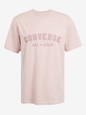 Converse Svetloružové unisex tričko Converse Go-To All Star XS