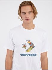 Converse Biele pánske tričko Converse Star Chevron S