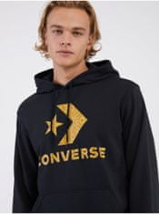 Converse Čierna unisex mikina s kapucňou Converse Go-To Star Chevron XXS