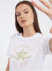 Converse Biele dámske tričko Converse Chuck Taylor Floral XS