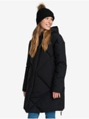 Čierny dámsky zimný prešívaný kabát Roxy Abbie S