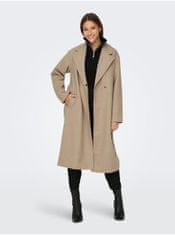 Jacqueline de Yong Béžový dámsky kabát JDY Viola XL
