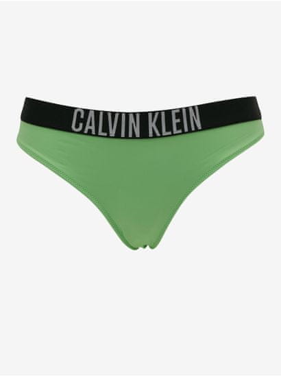 Calvin Klein Zelený dámsky spodný diel plaviek Calvin Klein Underwear Intense Power