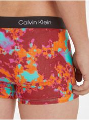 Calvin Klein Červené pánske vzorované boxerky Calvin Klein Underwear L
