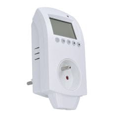 Solight termostaticky spínaná zásuvka, zásuvkový termostat, 230V/16A, režim vykurovania alebo chladenia, rôzne teplotné režimy, DT40