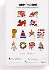 Galison Puzzle Adventný kalendár Andy Warhol: 12 dní do Vianoc 12x80 dielikov