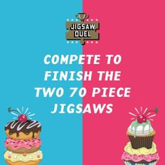 Ridley's games Puzzle Duel Sladké zúčtovanie: Donut vs Cupcake 2x70 dielikov