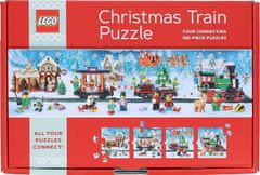 Chronicle Books Puzzle LEGO Vianočný vlak 4x100 dielikov
