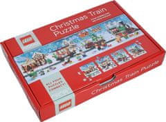 Chronicle Books Puzzle LEGO Vianočný vlak 4x100 dielikov