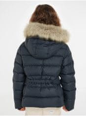 Tommy Hilfiger Tmavomodrá dievčenská prešívaná zimná bunda Tommy Hilfiger 116